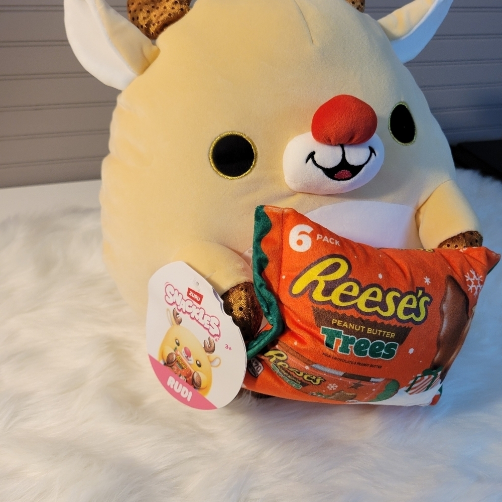 Snackles Zuru Rudi Reese's Peanut Butter Trees Plush Toy - Picture 2 of 10